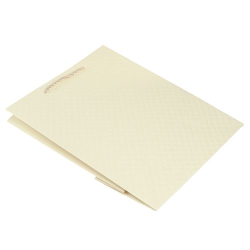 Article Sac cadeau sac cadeau en papier crème 26×12×32cm 1 pièce