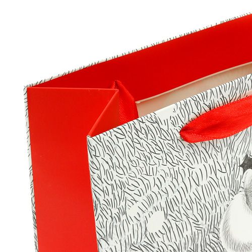 Floristik24 Sac cadeau Père Noël 24cm x18cm x 8cm