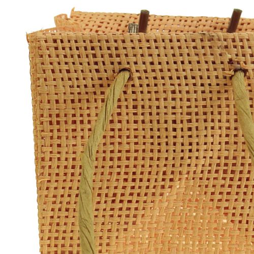 Article Sacs cadeaux tissés avec poignées vanille orange rose 10,5cm 12 pcs