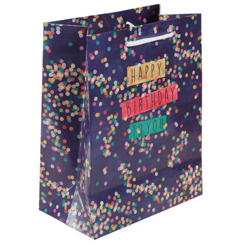 Article Sac cadeau anniversaire « Joyeux anniversaire » papier 18×10×23cm 2pcs