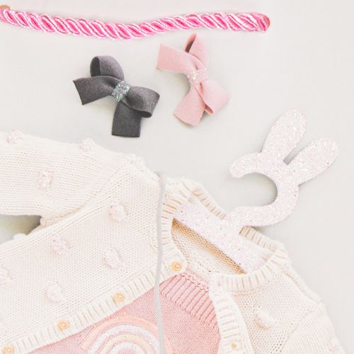 Article Sacs cadeaux pour bébés filles, sacs cadeaux de naissance, 23×18cm, 2 pièces