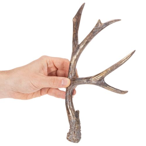 Lot de 2 Fausses Ramures en Résine Marron et Doré 29 cm pour Décoration Intérieure | Floristik24.fr