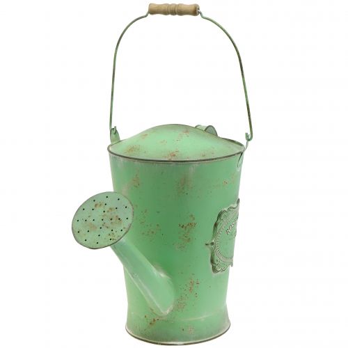Floristik24 Arrosoir déco aspect antique vert Ø19cm H30cm