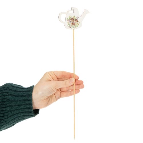 Article Tuteurs décoratifs en forme d'arrosoir pour bouquets et décoration florale de balcon, 34 cm, lot de 8