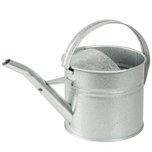 Arrosoir décoration métal argent vintage 30×13×14cm 1,25l