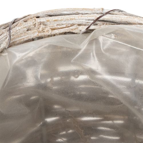 Article Arrosoir décoratif au design tressé raffiné, idéal pour une décoration intérieure élégante, 26 cm