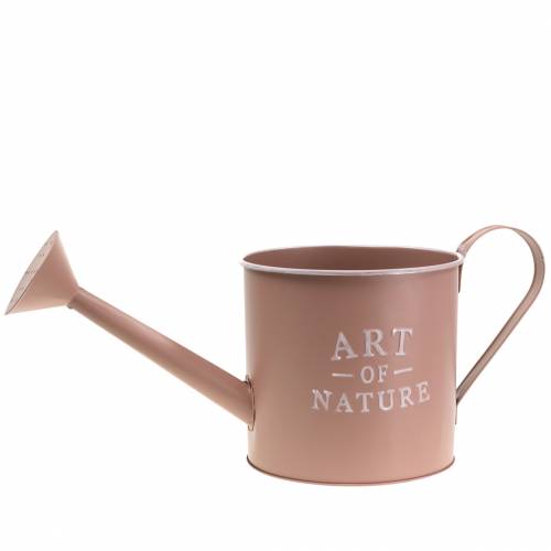 Article Pot arrosoir vieux rose zinc Ø16,5cm H17cm