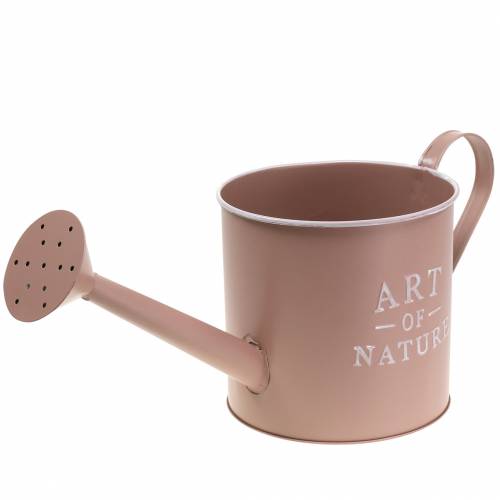 Pot arrosoir vieux rose zinc Ø16,5cm H17cm