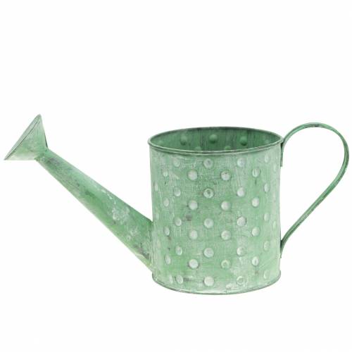 Floristik24 Arrosoir décoratif métal vert Ø12cm H13cm