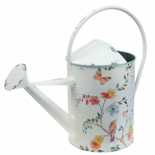 Floristik24 Arrosoir décoratif à motif de fleurs et dire métal Ø21.5cm H43cm