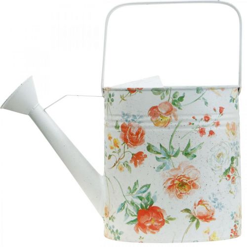 Article Arrosoir décoratif métal roses vintage décoration été jardin H31.5cm