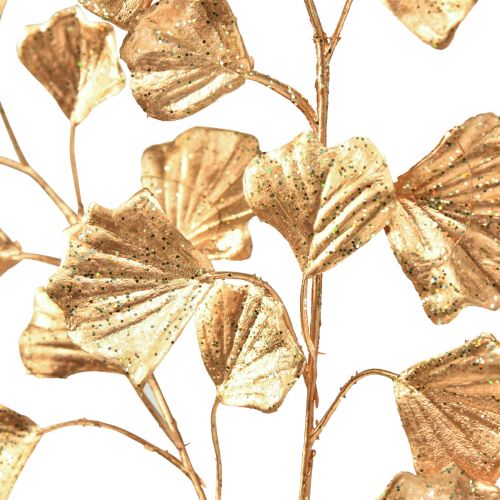 Article Branche de Gingko plante artificielle décorative bronze paillettes 84cm