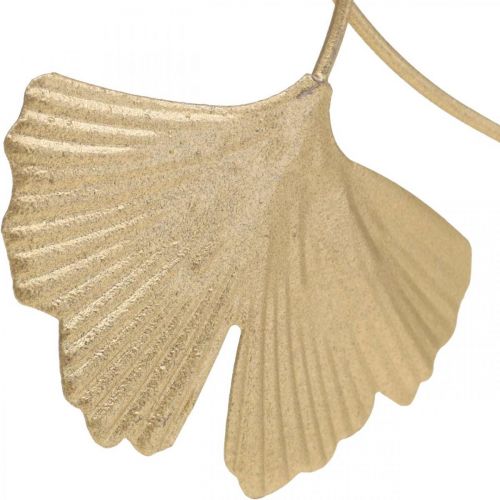 Floristik24 Décoration métal feuille de Ginkgo bouchon décoratif doré 14cm 12 pièces
