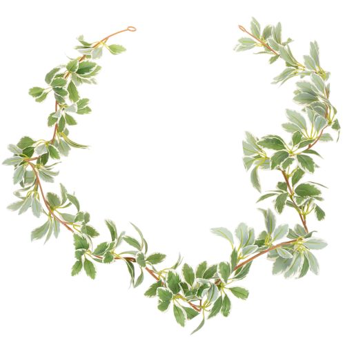 Guirlande artificielle feuilles panachées en plastique 175 cm