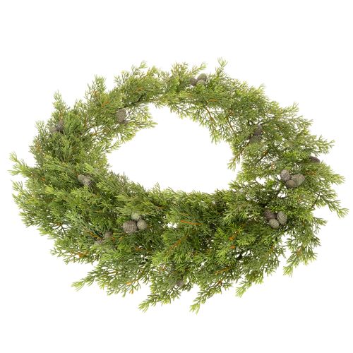 Guirlande artificielle en cyprès avec pommes de pin - 180 cm | Floristik24.fr