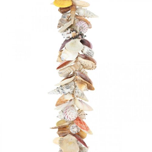 Suspension décorative avec coquillages, guirlande maritime, coquillages et coquilles d&#39;escargots L85cm