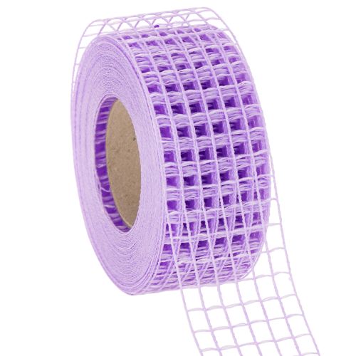 Ruban décoratif ajouré violet 4,5 cm x 10 m pour loisirs créatifs et décoration