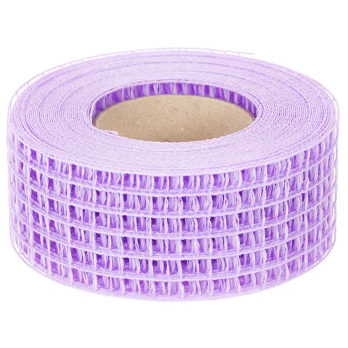 Ruban décoratif ajouré violet 4,5 cm x 10 m pour loisirs créatifs et décoration | Floristik24.fr