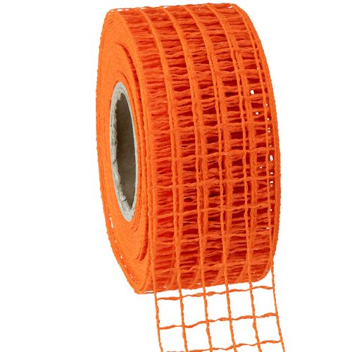 Floristik24 Ruban grillagé 4,5 cm x 10 m orange
