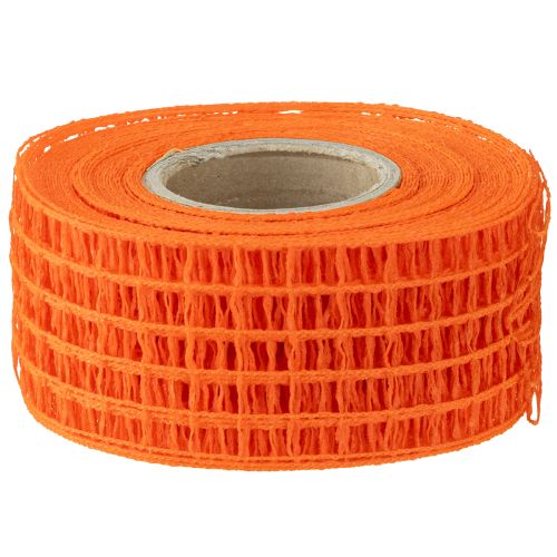 Article Ruban grillagé 4,5 cm x 10 m orange