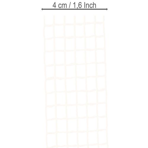 Ruban décoratif en maille blanche 4,5 cm x 10 m pour projets créatifs | Floristik24.fr