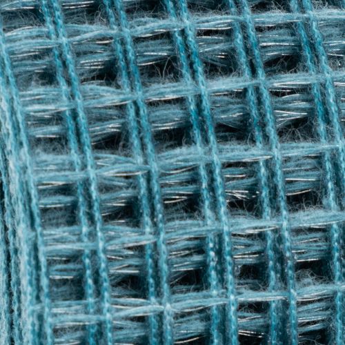 Ruban décoratif à maille bleue 4,5 cm x 10 m | Floristik24.fr