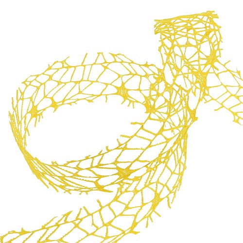 Article Ruban grillagé jaune 40mm 10m