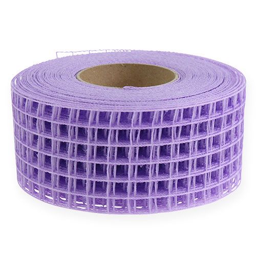 Floristik24 Ruban grillagé 4,5cmx10m violet