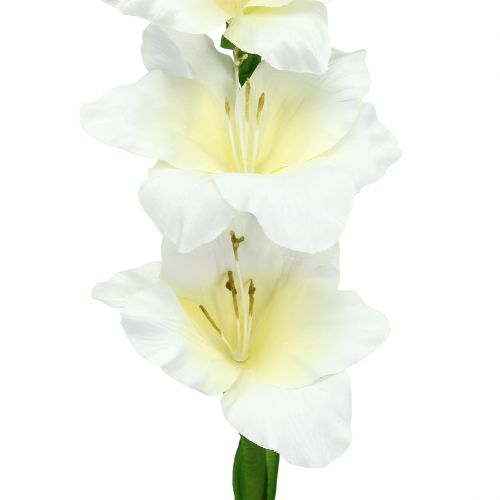 Floristik24 Glaïeul blanc artificiel 86 cm