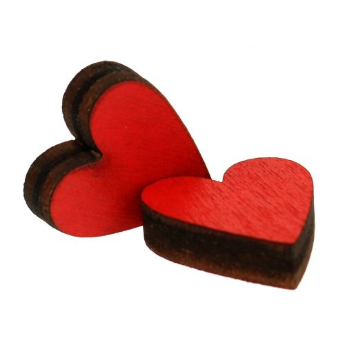 Floristik24 Coeurs rouges en verre 9cm