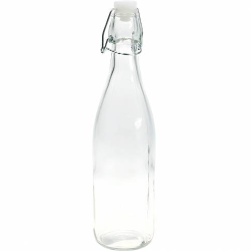 Floristik24 Bouteille décorative, bouteille flip-top, vase en verre à remplir, bougeoir