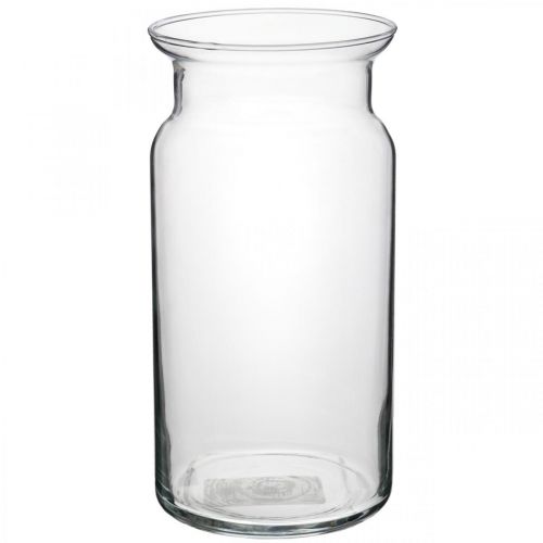 Floristik24 Vase en verre Bose vase à fleurs lanterne bocal en verre clair H20cm