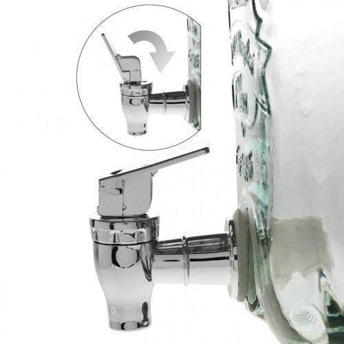 Article Verre distributeur de boissons avec robinet set de 4 verres à boire H25,5cm