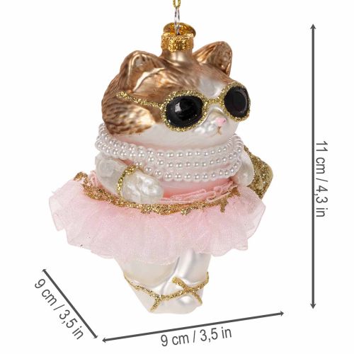 ProductNameSuspensions de Noël en verre en forme de chats avec tutu, 11 cm, lot de 2/​ProductName
ProductDescription<h2>Suspensions de Noël en verre en forme de chats pour décorer le sapin</h2>
<p>Ce lot comprend deux suspensions décoratives en verre repr | Floristik24.fr