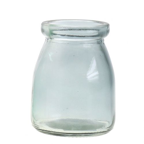 Floristik24 Verre déco Ø6cm H8cm vert/gris 6pcs