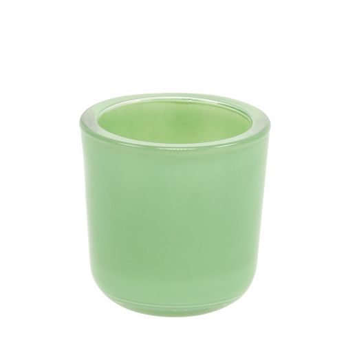 Floristik24 Pot en verre Ø7,8cm H8cm Vert menthe