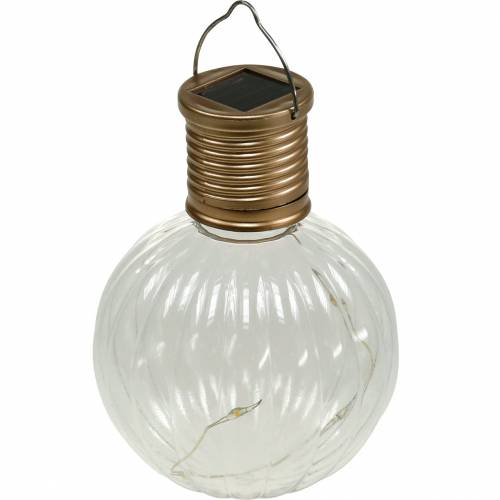 BULB LIGHT: lampe solaire 4 mini LED. Forme ampoule