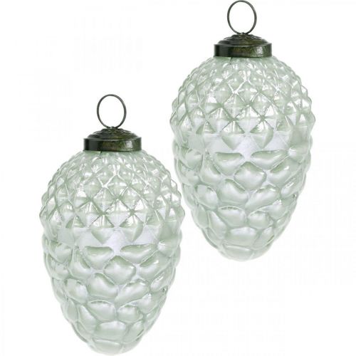 Arbre décoration cônes fruits d'automne verre véritable aspect antique Ø7cm H11.5cm 6pcs Arbre décoration cônes fruits d'automne verre véritable aspect antique Ø7cm H11.5cm 6pcs