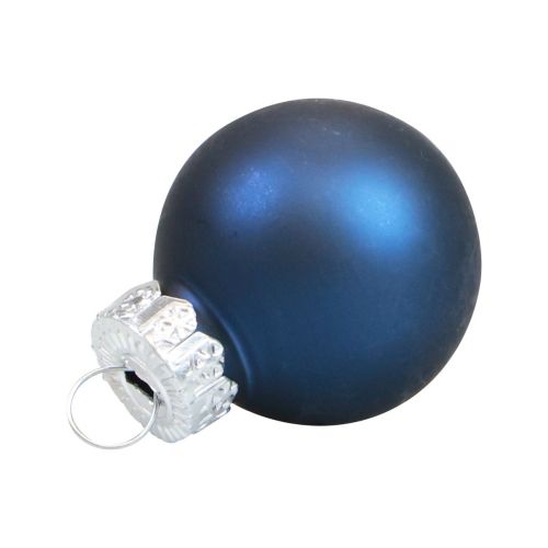 Article Mini boules de Noël en verre boules de verre bleues Ø2,5cm 20 pcs