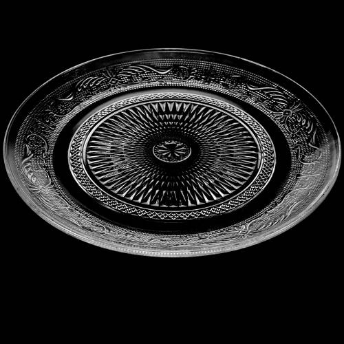 Article Assiette en verre antique Ø14,5cm 6pcs
