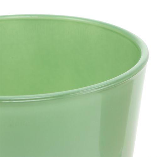 Article Pot en verre Ø11.5cm H10.8cm vert menthe