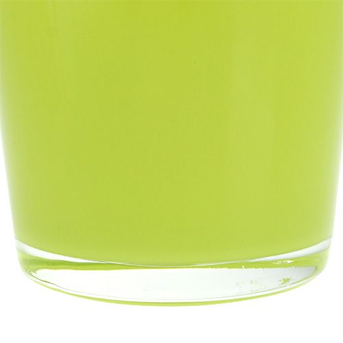 Floristik24 Jardinière en verre vert Ø10cm H9cm