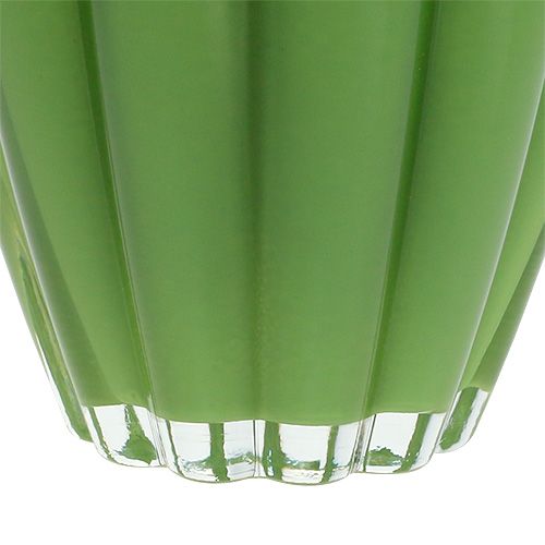 Floristik24 Vase En Verre "Bloom" Vert Ø14cm H17cm