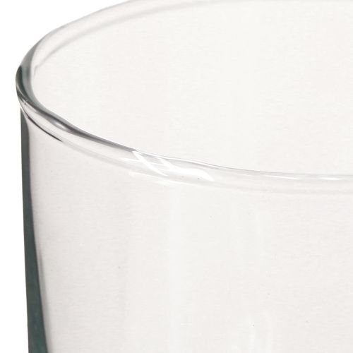 Article Vase en verre, vase à fleurs, vase décoratif en incolore Ø9cm H10cm