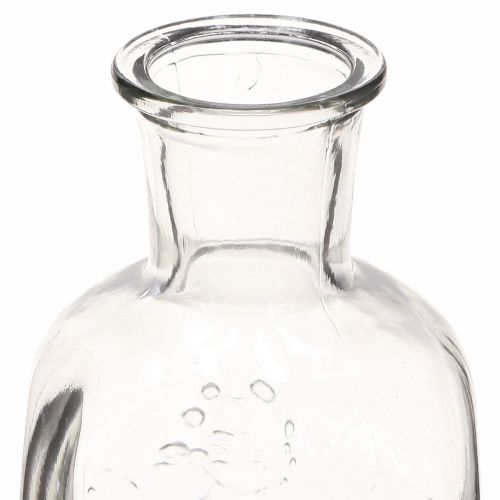 Article Vase bouteille en verre avec motif vase en verre transparent H19cm 2pcs
