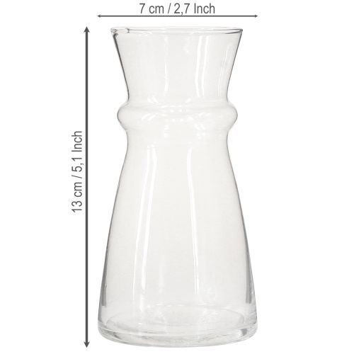 Article Vase en verre jacinthe vase décoratif vase transparent Ø7cm H13cm