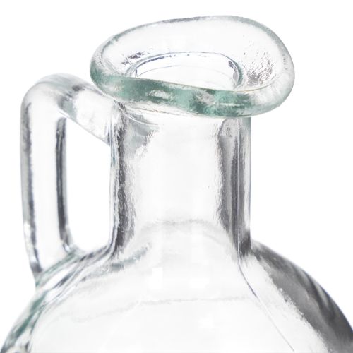 Article Mini vase/carafe à eau avec anse pour la table à manger, décoratif et fonctionnel, 12 cm, lot de 6