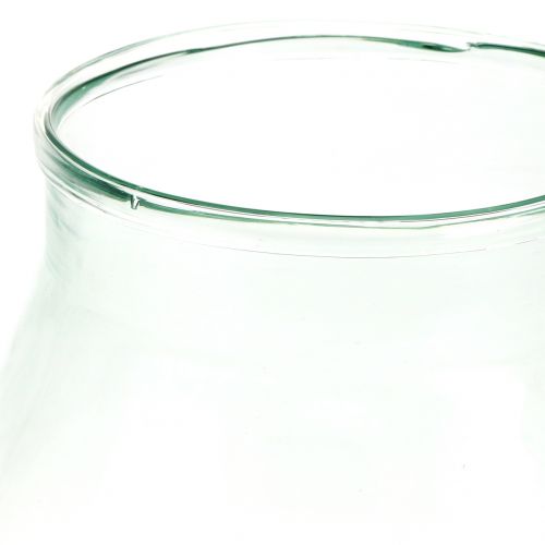 Floristik24 Vase à fleurs décoratif en verre Ø21cm H23cm