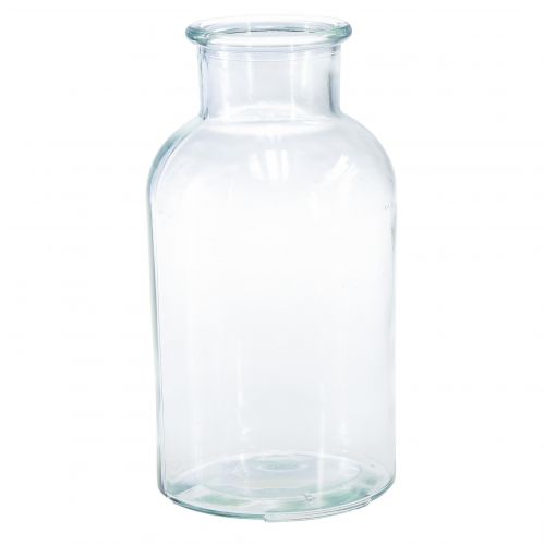 Article Vase en verre bouteille d&#39;apothicaire bouteille décorative rétro Ø10cm H20cm
