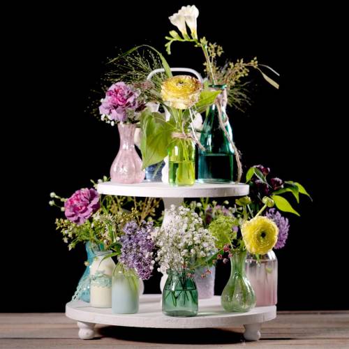 Article Vase en verre Farmer&#39;s Silver Pink H11cm 6pcs